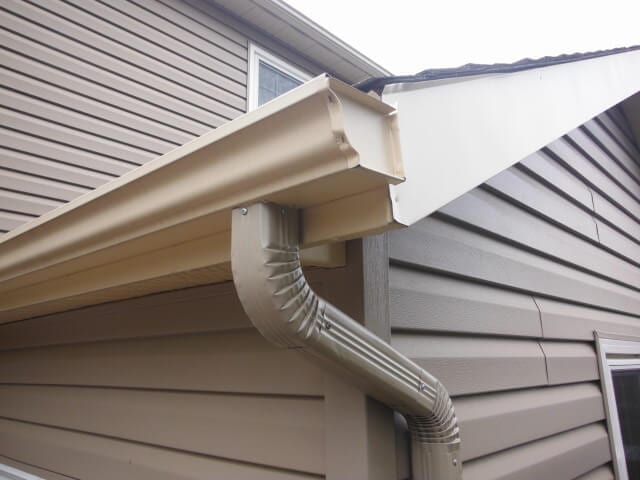 Eavestrough installation on a residential home in Mississauga